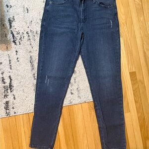 Just USA Women's Blue Skinny Ankle Jeans